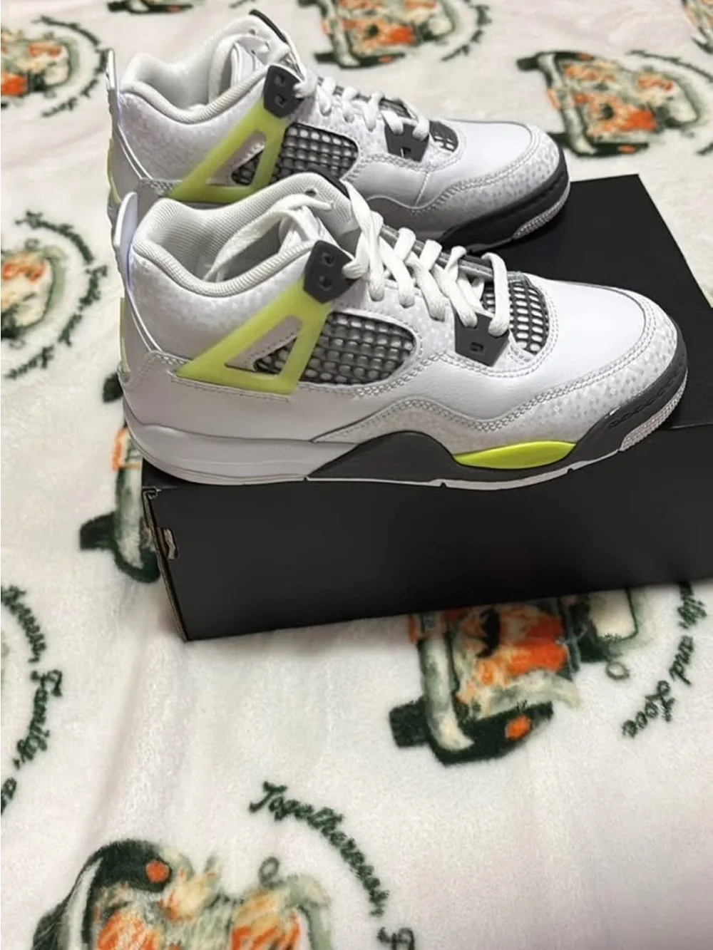 Jordan Kids' Sneakers - White/Neon Yellow/Gray
